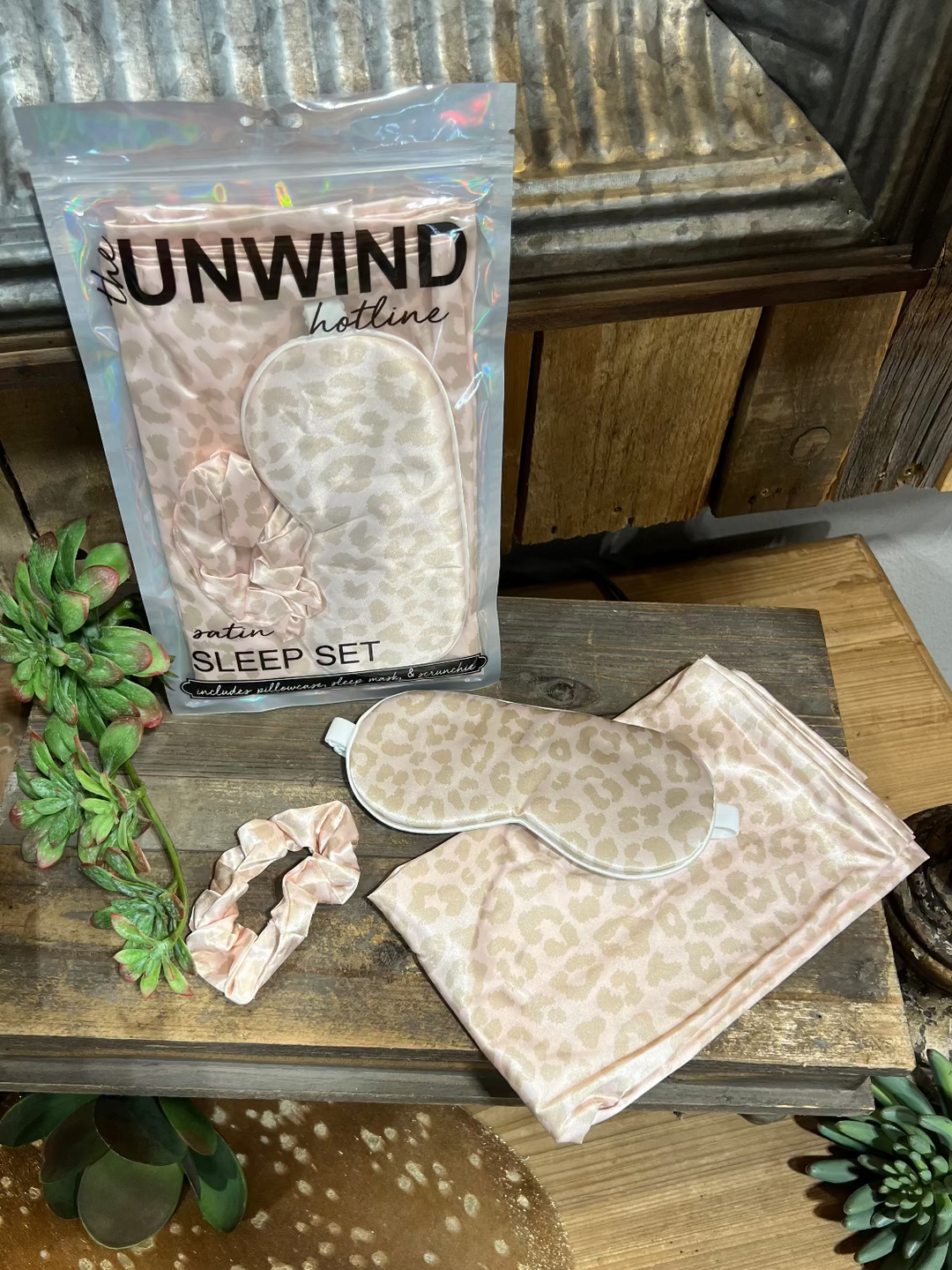 The Unwind Hotline Satin Sleep Set