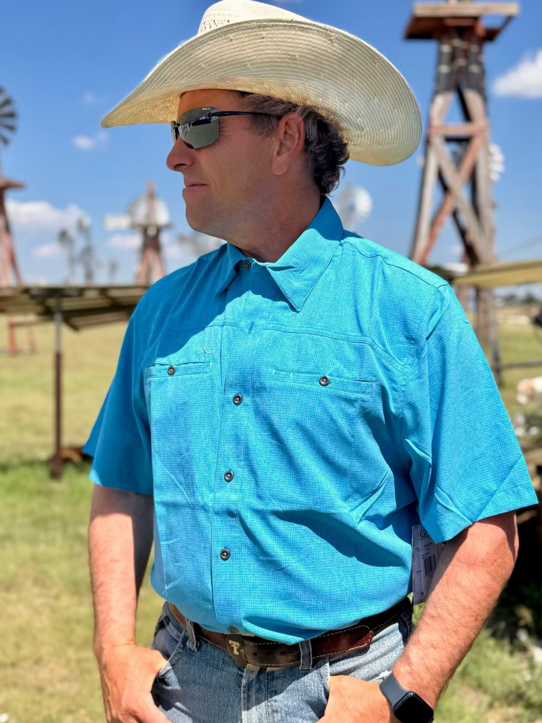 Camisa Maverick Blue Gill Shirt by GameGuard