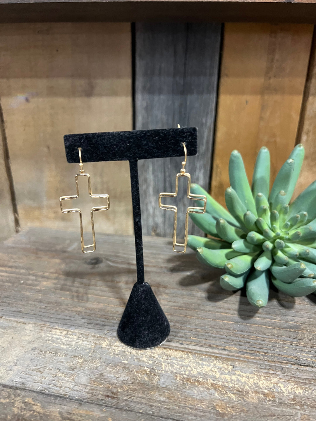 Ester Double Cross Earring