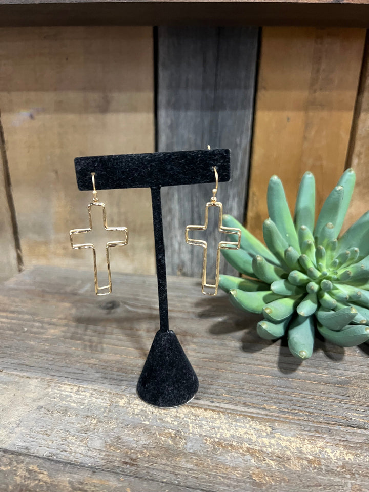 Ester Double Cross Earring