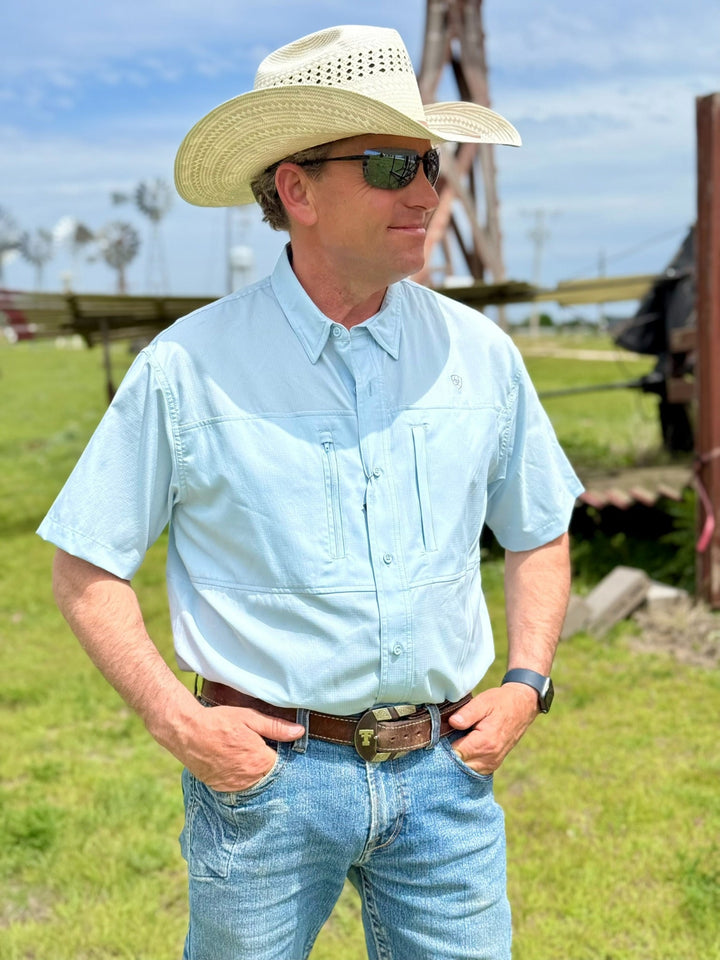 Liam Sky Blue VentTEK Classic Fit Shirt by Ariat