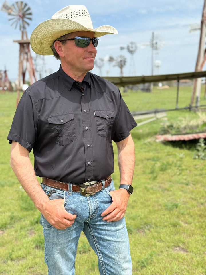 Sol Black Pearl Snap Shirt by Hooey