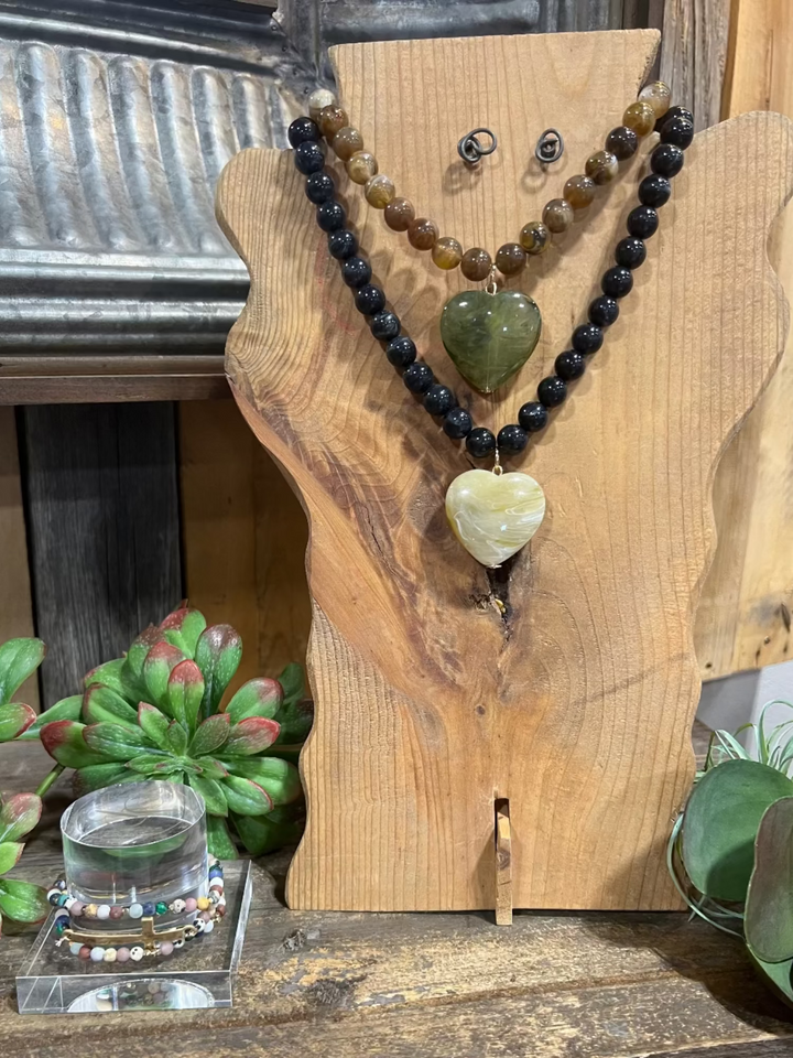 Black Beaded Necklace