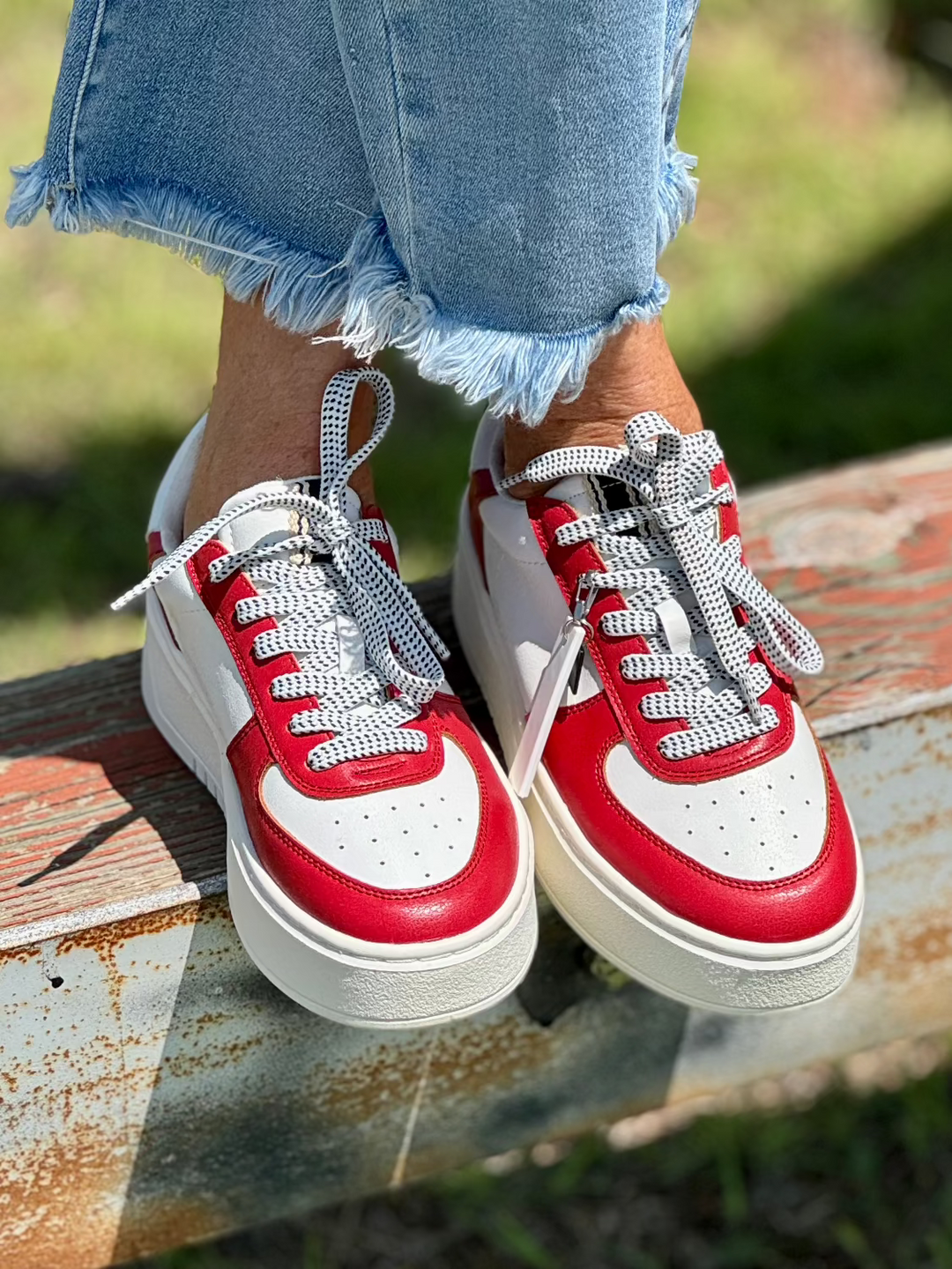 Shirley Red Sneaker by Shu Shop