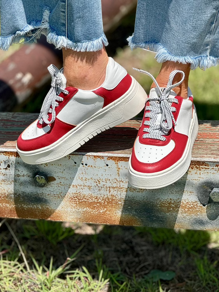 Shirley Red Sneaker by Shu Shop