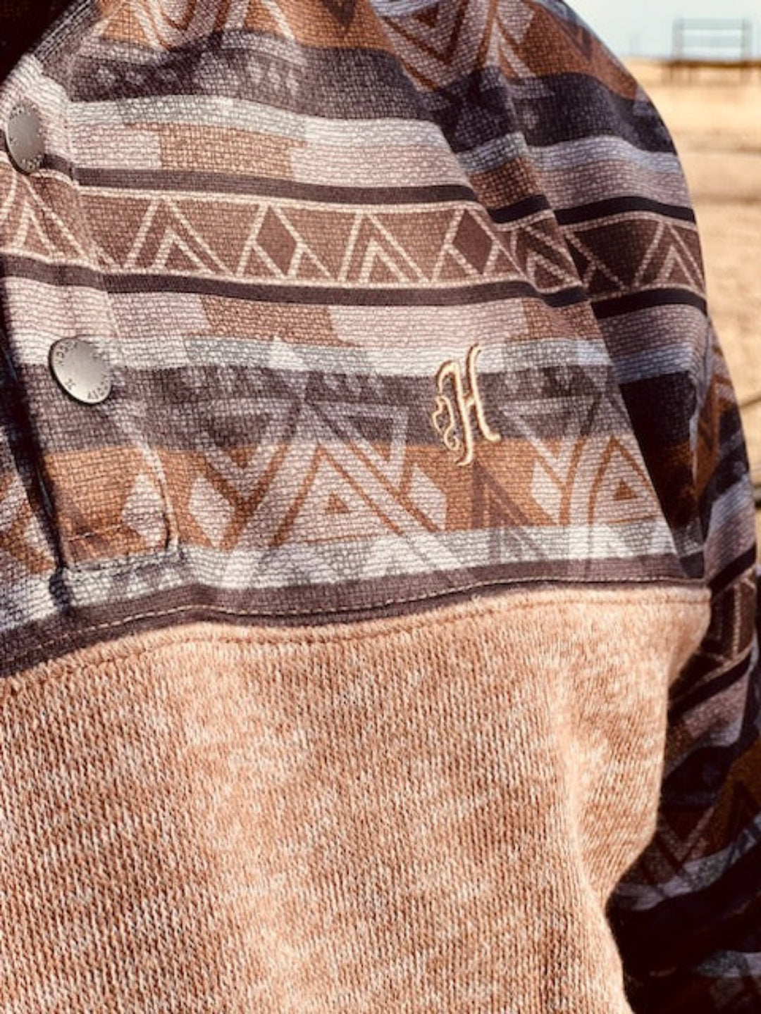 Stevie Tan & Brown Aztec Pullover by Hooey – Horse Creek Boutique