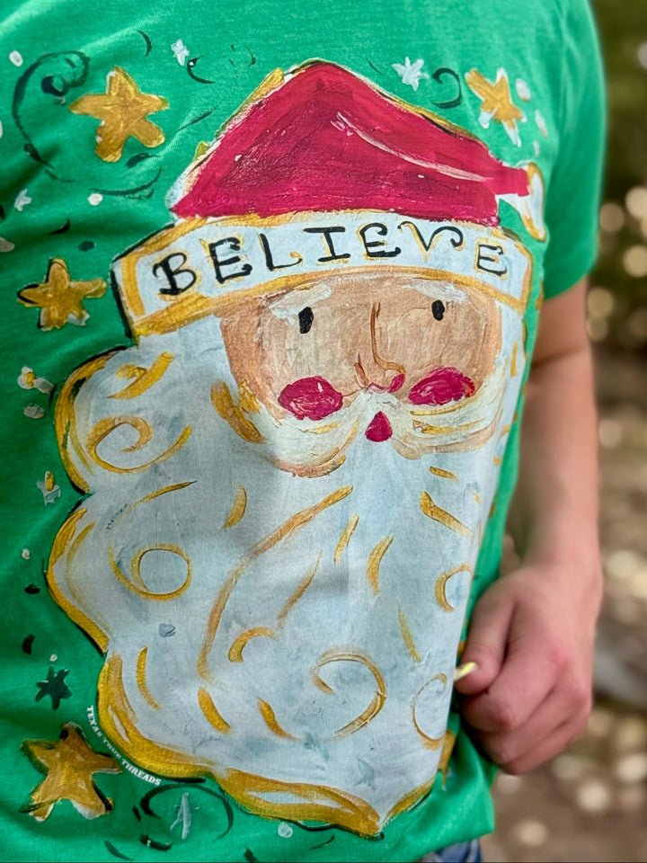 Callie's Believe in Santa Graphic Tee by Texas True Threads