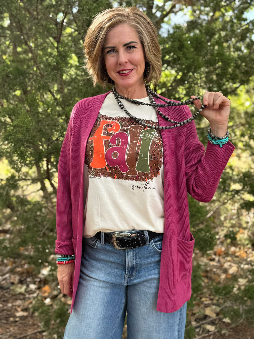 Fall Leopard Graphic Tee by Texas True Threads