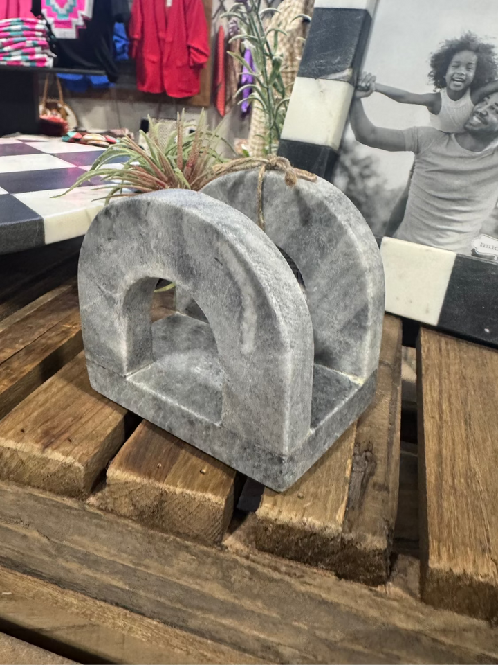 Black Marble Sponge Holder by Mud Pie