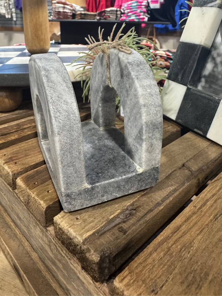 Black Marble Sponge Holder by Mud Pie