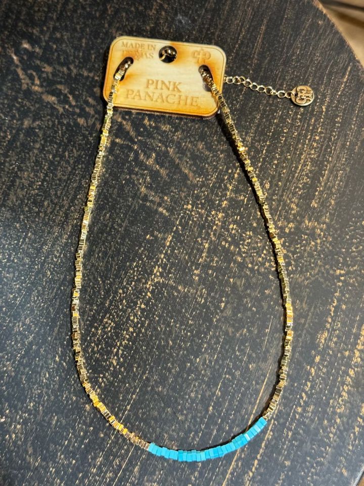 Janesse Gold & Turquoise Necklace