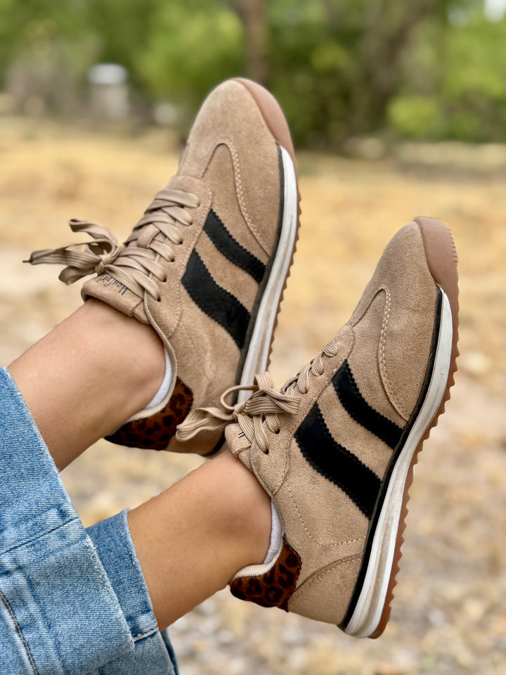Run It Back Camel Sneakers by Corkys