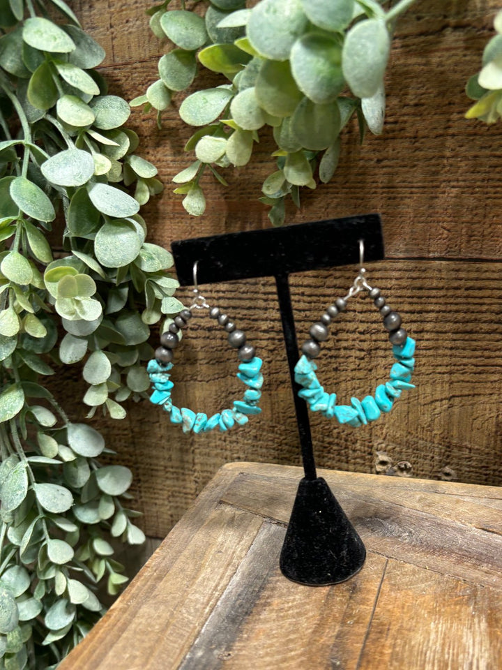 Ruidoso Turquoise Stone Teardrop Earring