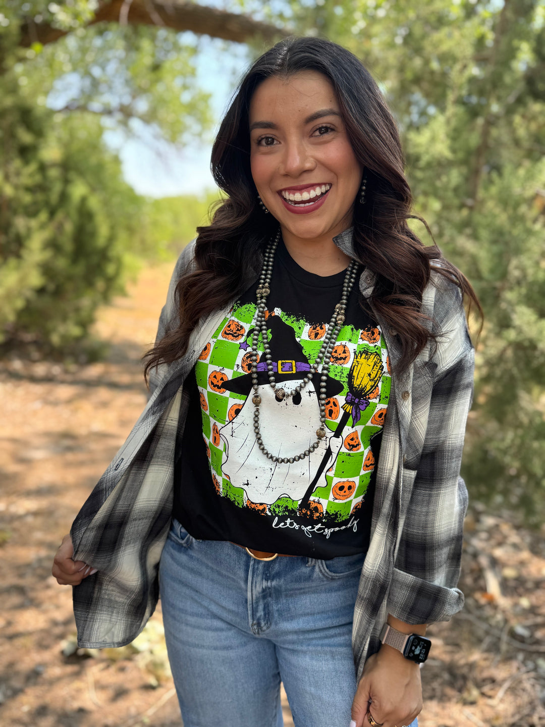 Stacie Black & White Flannel by Texas True Treads