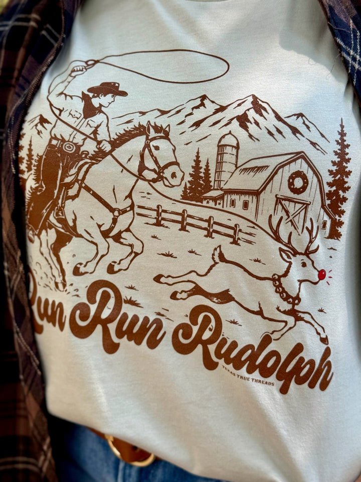 Run Run Rudolph Graphic Tee by Texas True Threads