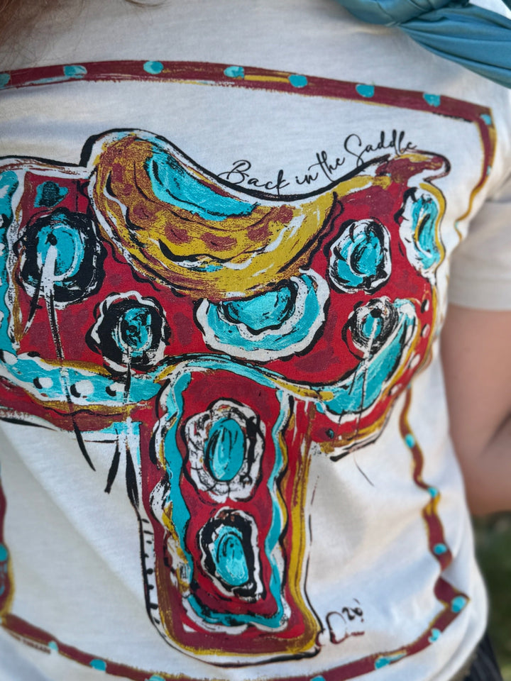 Callies Back in the Saddle Graphic Tee by Texas True Threads