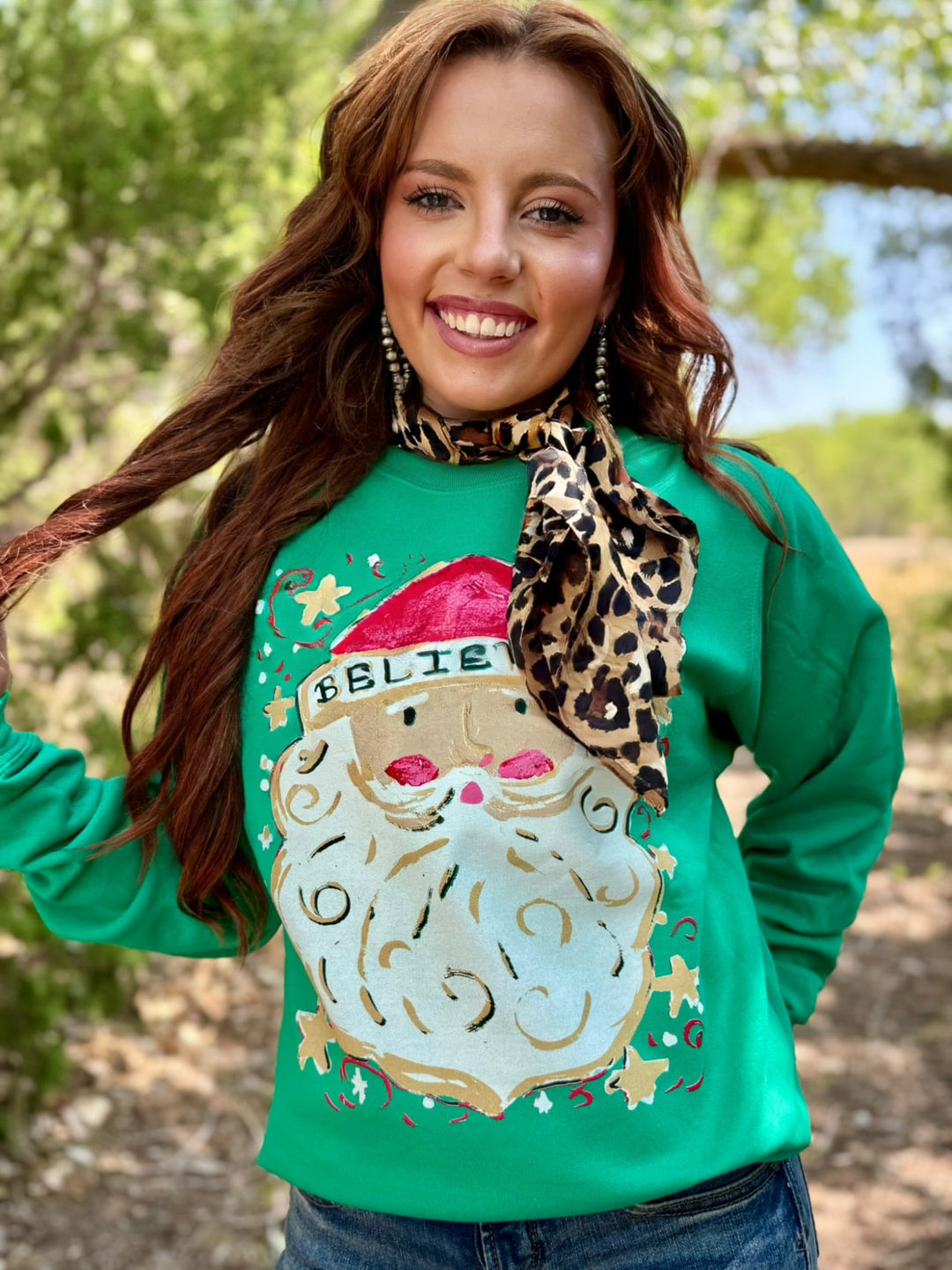 Callie's Believe in Santa Graphic Tee by Texas True Threads