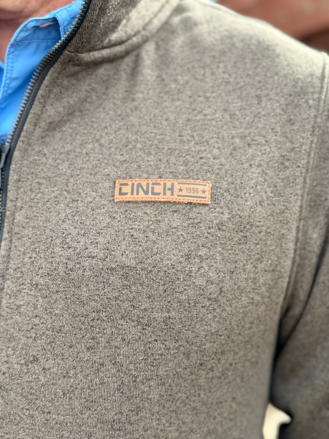 Jim Men's Brown 1/4 Zip Pullover by Cinch