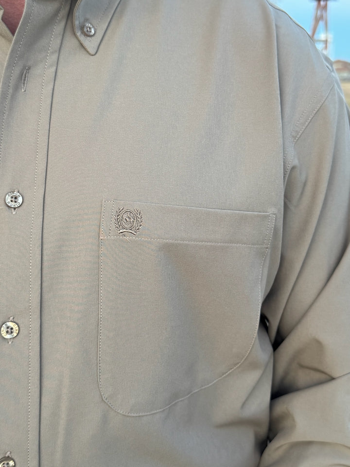 ArenaFlex Long Sleeve Khaki Shirt by Cinch