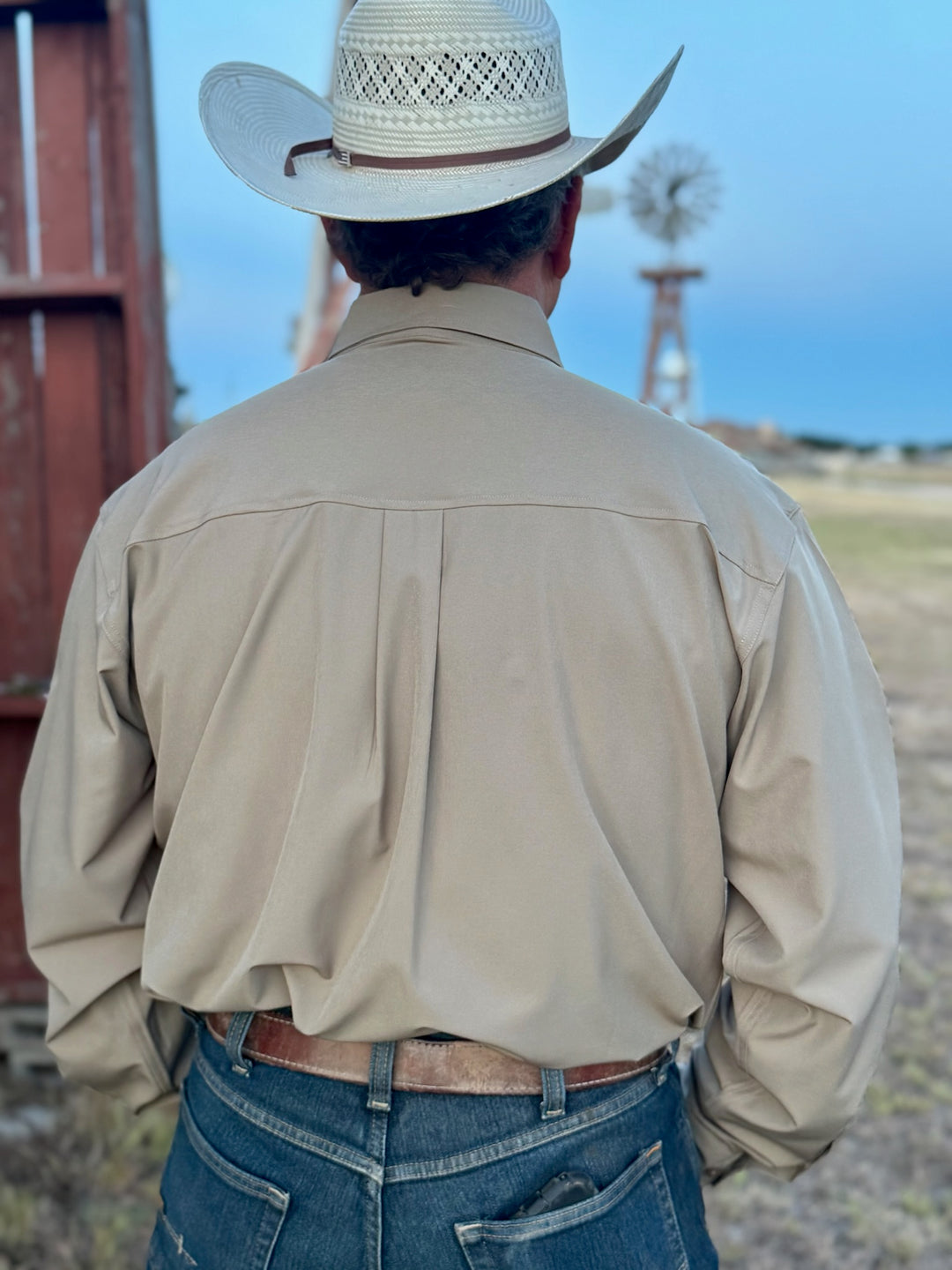 ArenaFlex Long Sleeve Khaki Shirt by Cinch
