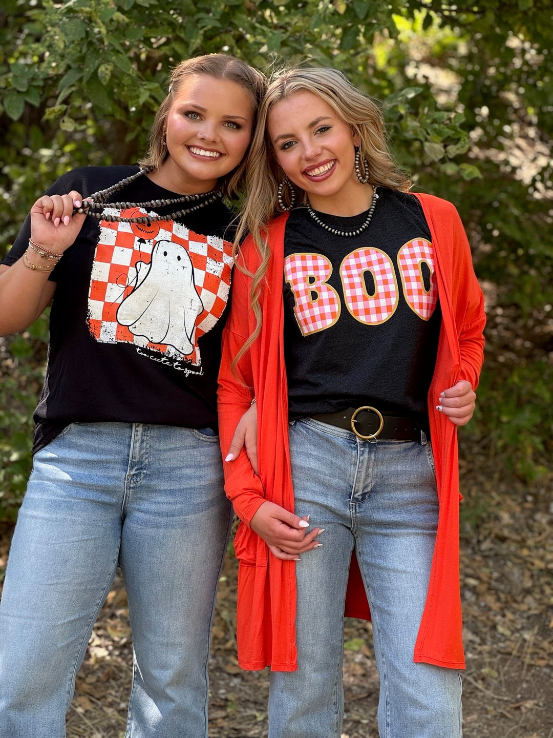 Checkered Boo Graphic Tee by Texas True Threads