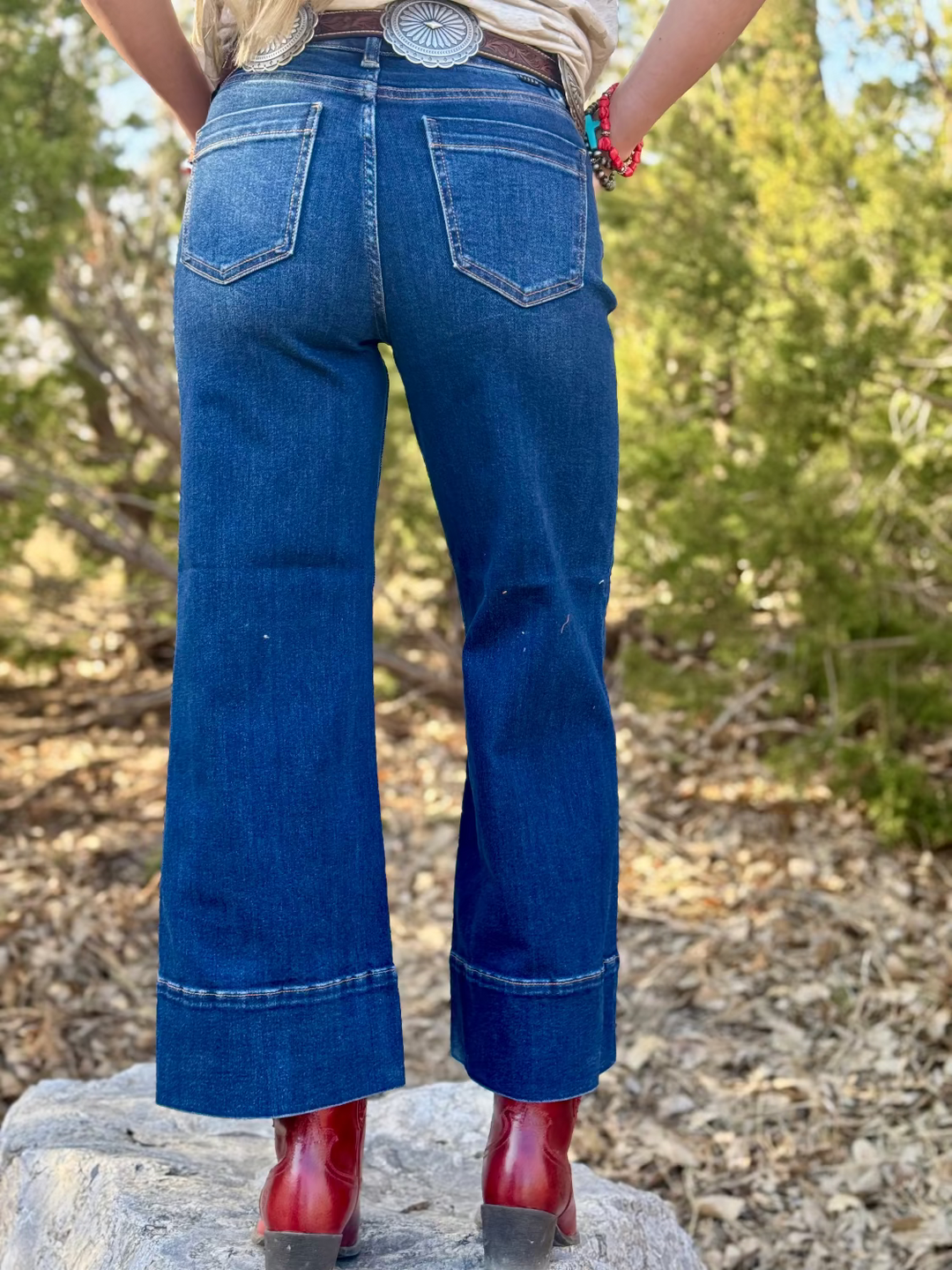 Shelly Front Seam Crop Jean by Risen