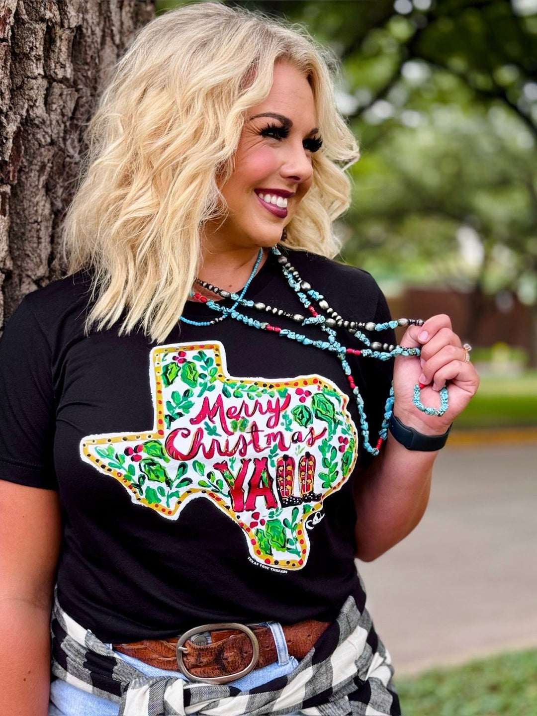 Callie's Texas Merry Christmas Ya'll Graphic Tee by Texas True Threads