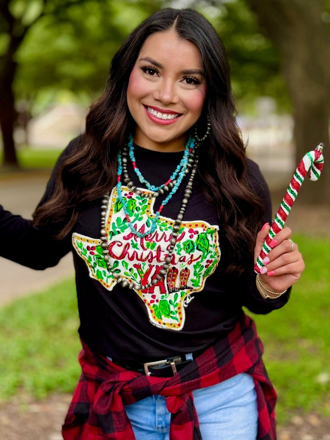 Callie's Texas Merry Christmas Ya'll Graphic Tee by Texas True Threads