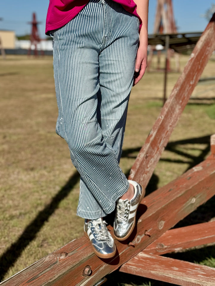 Kate Stripe Barrel Jean