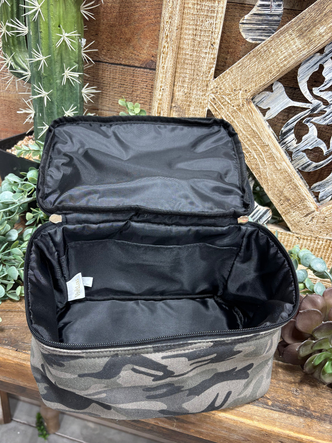 Black Camo Cosmetic Bag - Thumbnail 2