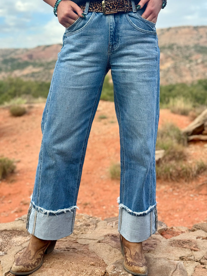 Kris Baggy Wide Leg Jean by Vervet
