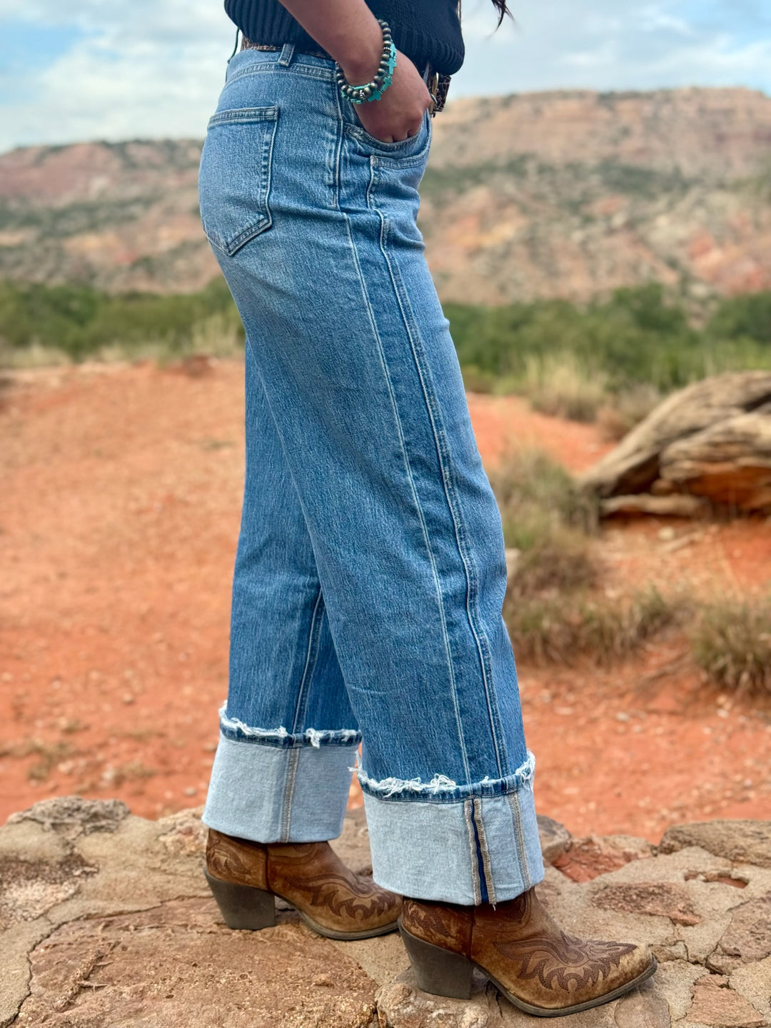 Kris Baggy Wide Leg Jean by Vervet