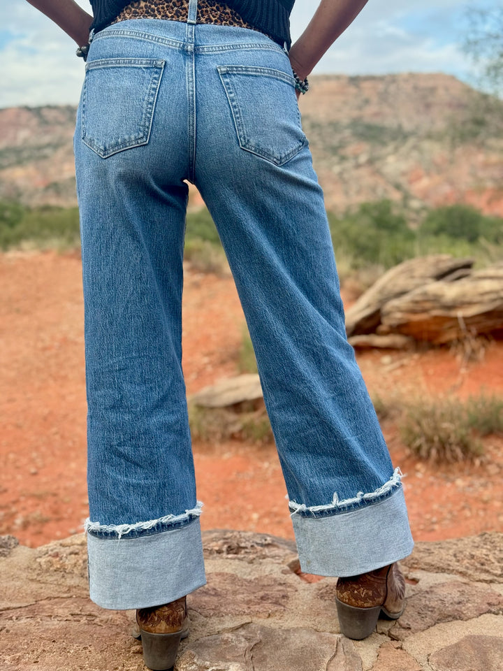 Kris Baggy Wide Leg Jean by Vervet