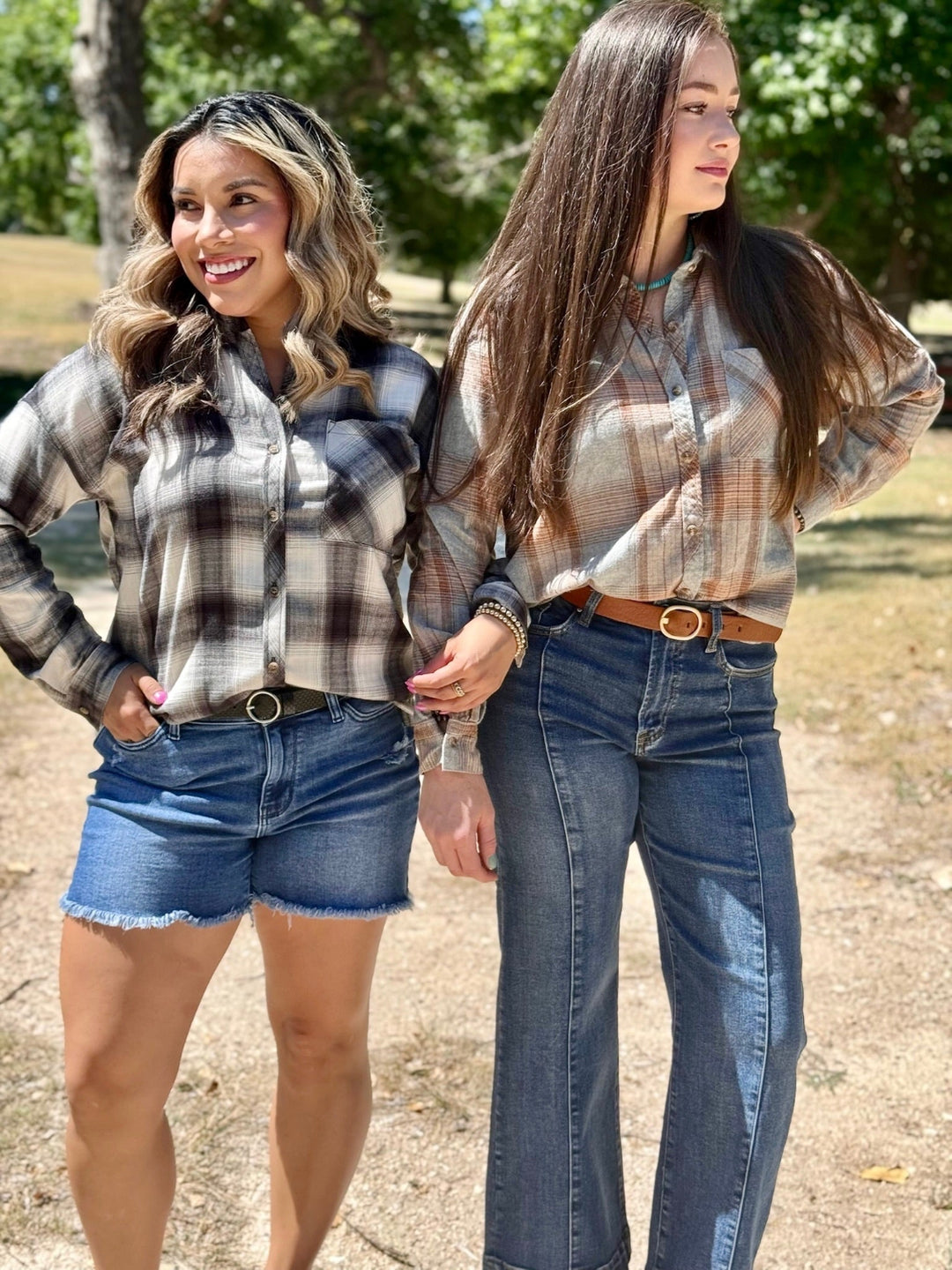 Stacie Black & White Flannel by Texas True Treads