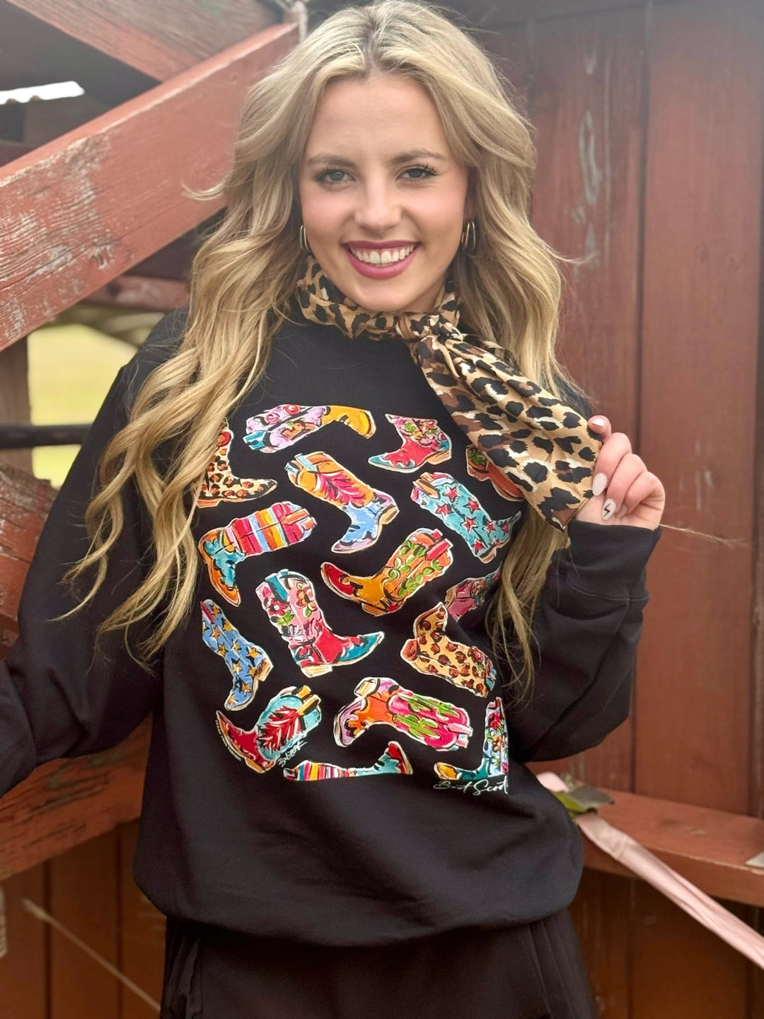 Barb's Boot Scootin' Graphic by Texas True Threads