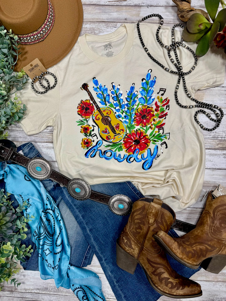 Callie's Bluebonnet Howdy Graphic Tee by Texas True Threads