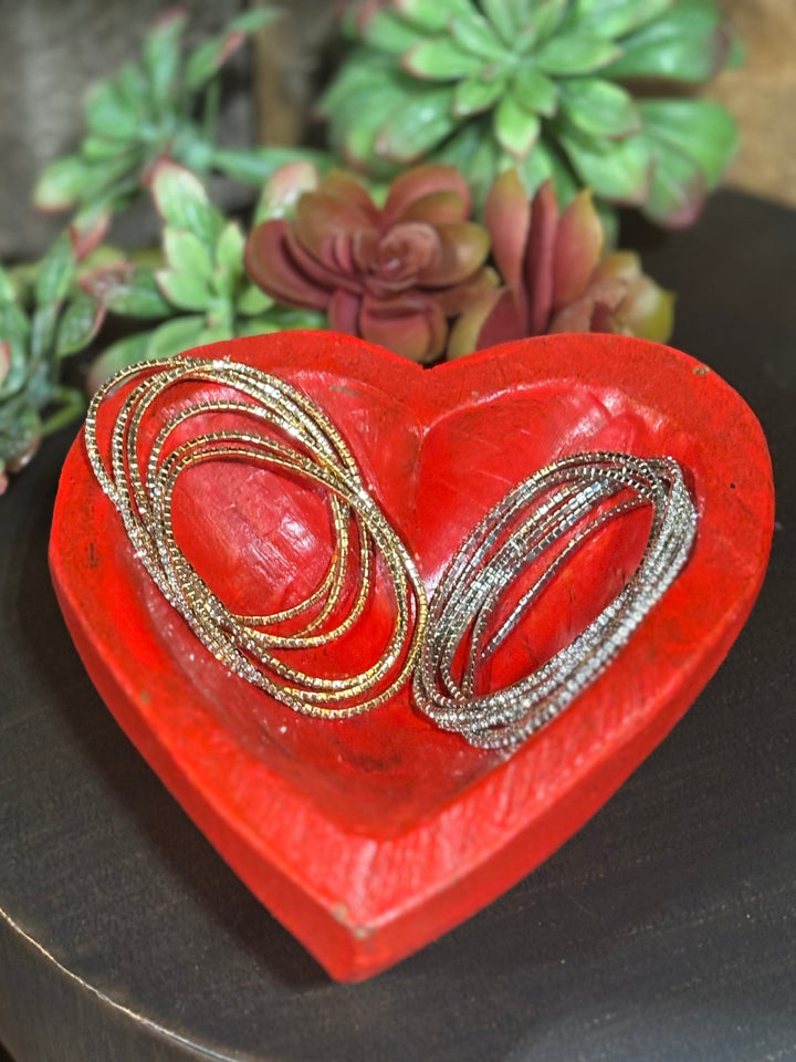 Tell Your Tale Rhinestone 6 Strand Bracelet