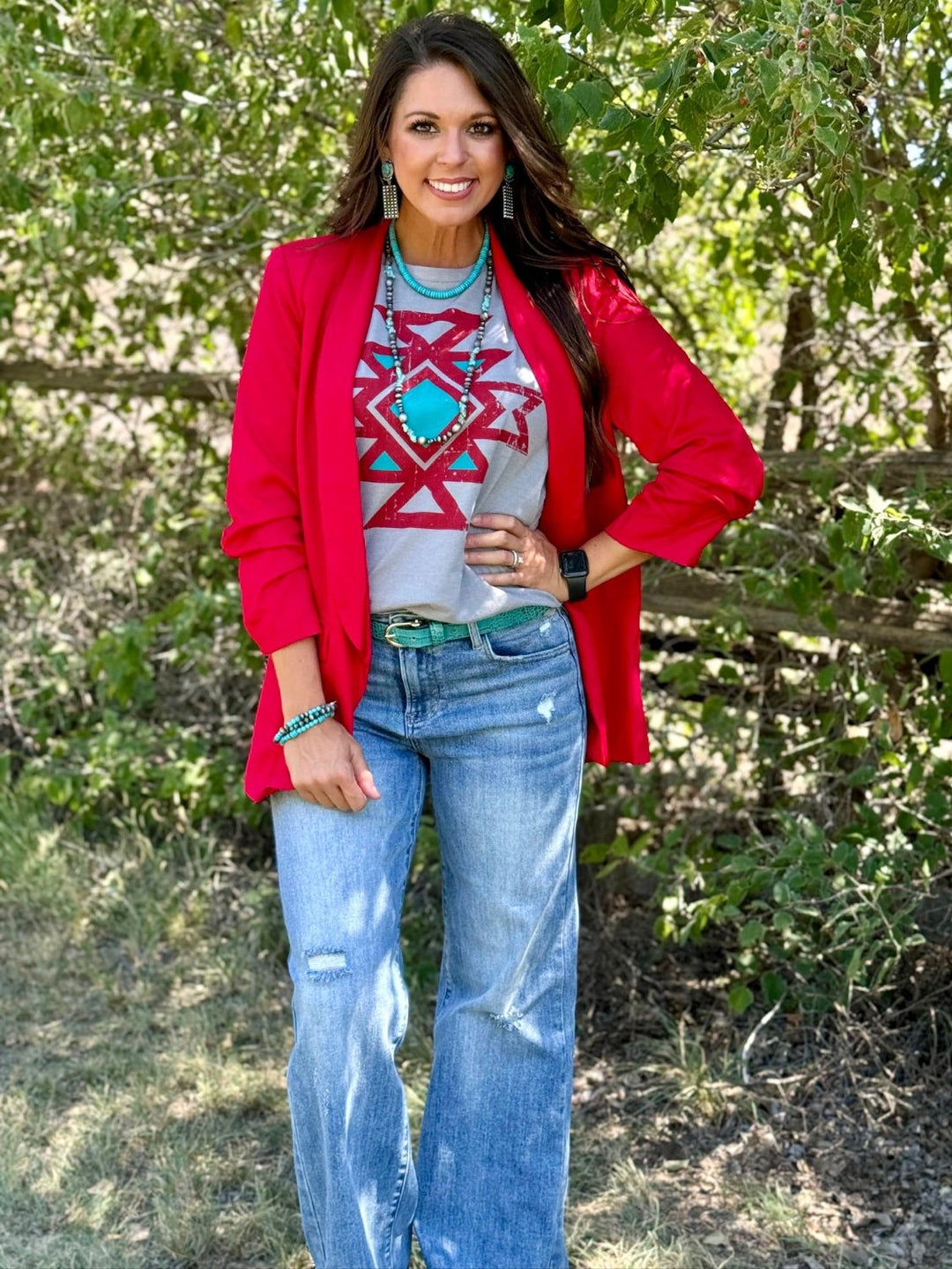 Karla's Aztec Graphic Tee by Texas True Threads