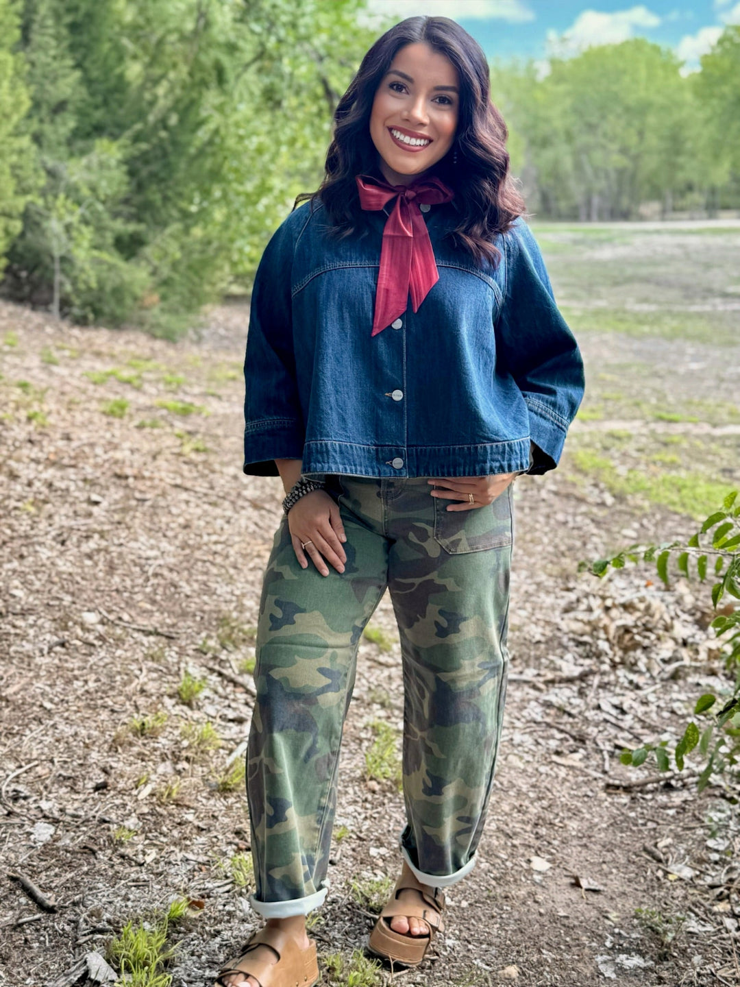 Becky Denim Cape Jacket