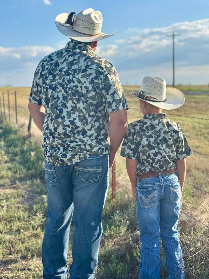 Camo 2.0 Short Sleeve Snap Shirt by Ferrell