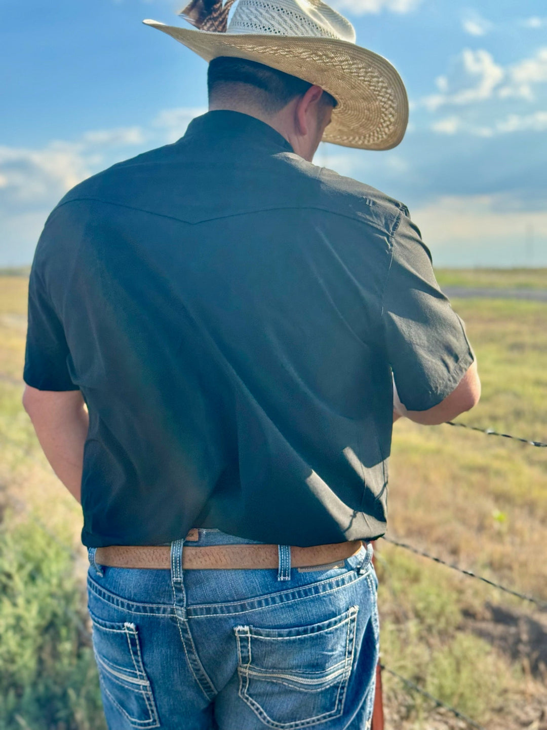 Core - Men's Black Short Sleeve Snap Shirt by Ferrell