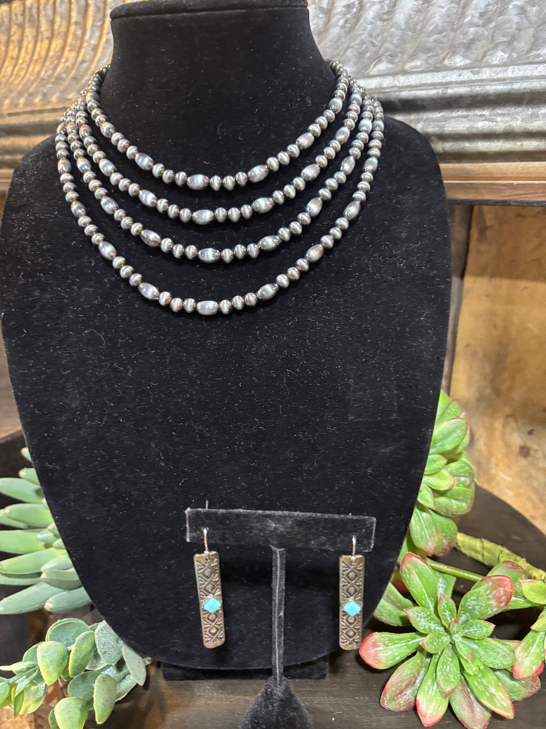 Casper Earring with Turquoise Stone