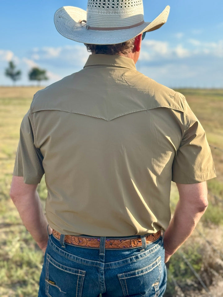 Core - Men's Khaki Short Sleeve Shirt by Ferrell