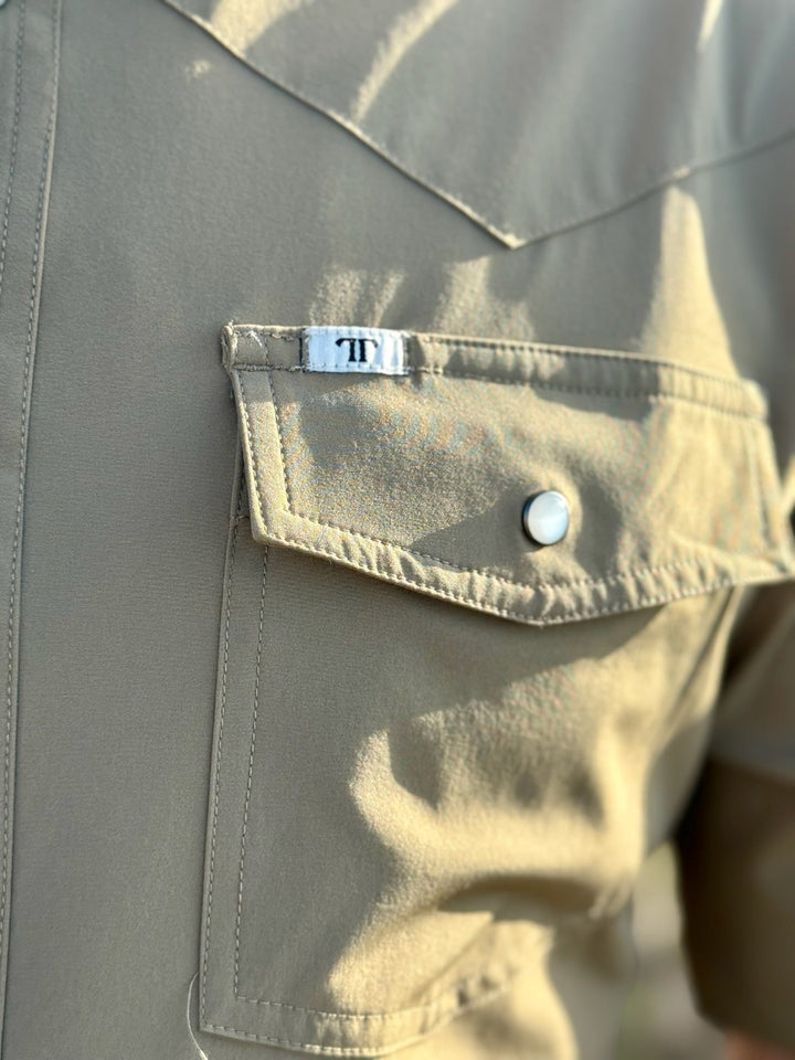 Core - Men's Khaki Short Sleeve Shirt by Ferrell