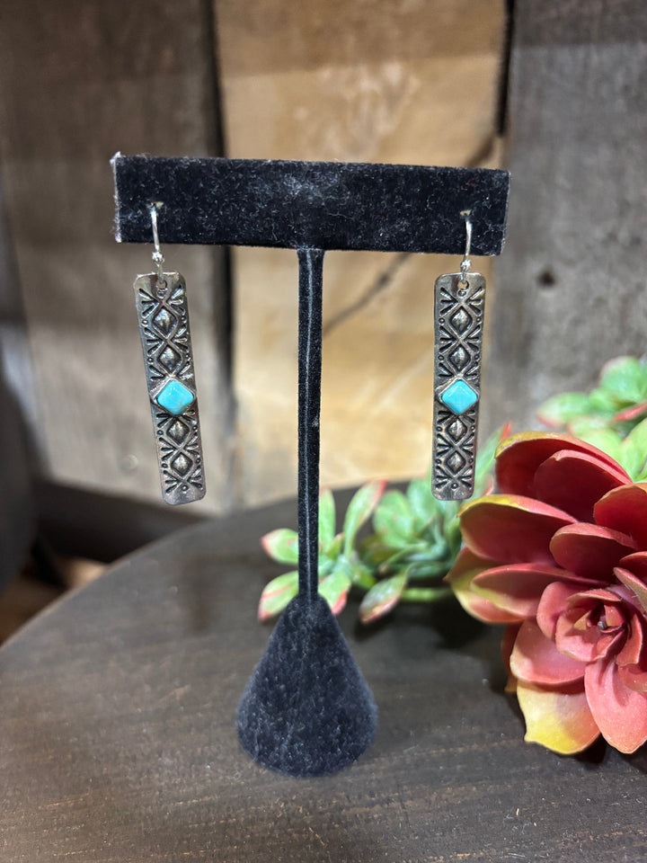 Casper Earring with Turquoise Stone