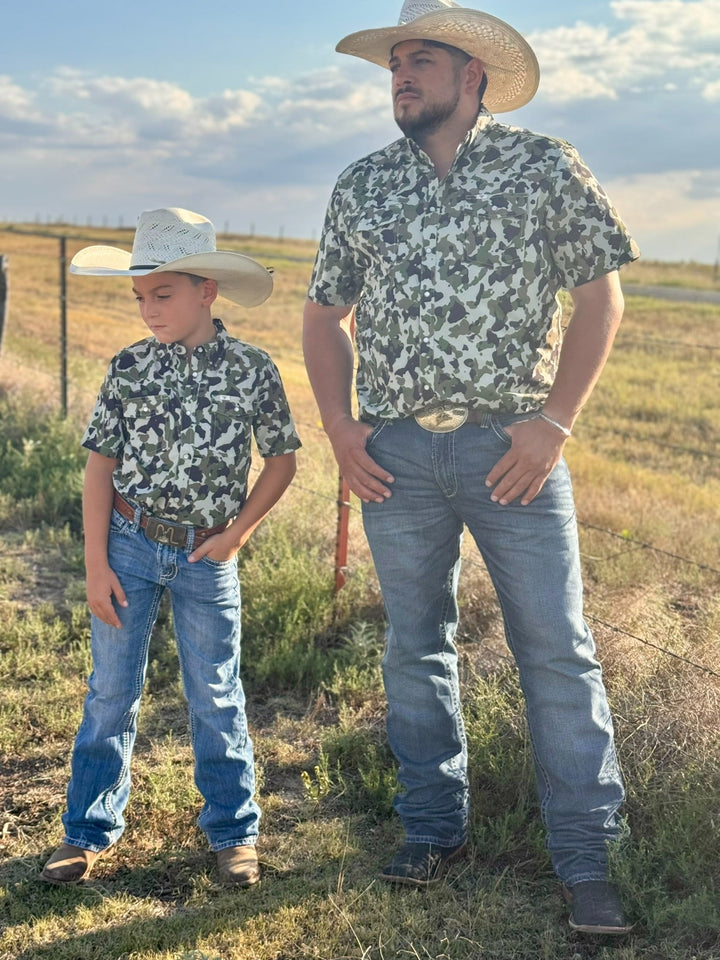 Camo 2.0 Short Sleeve Snap Shirt by Ferrell