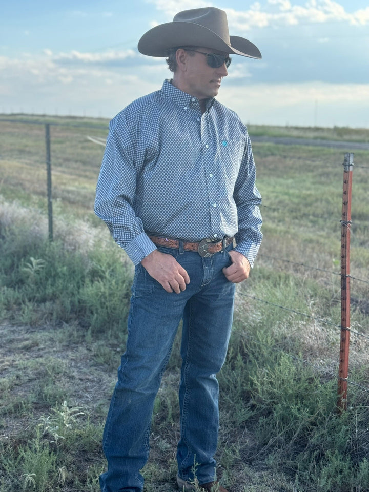 Fletcher Grey & Black Men's Shirt