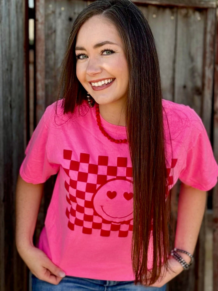 Smiley Face Valentine Graphic by Texas True Threads