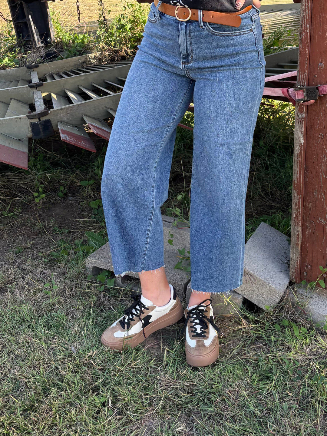 Rachel Wide Leg Crop Jean by Judy Blue