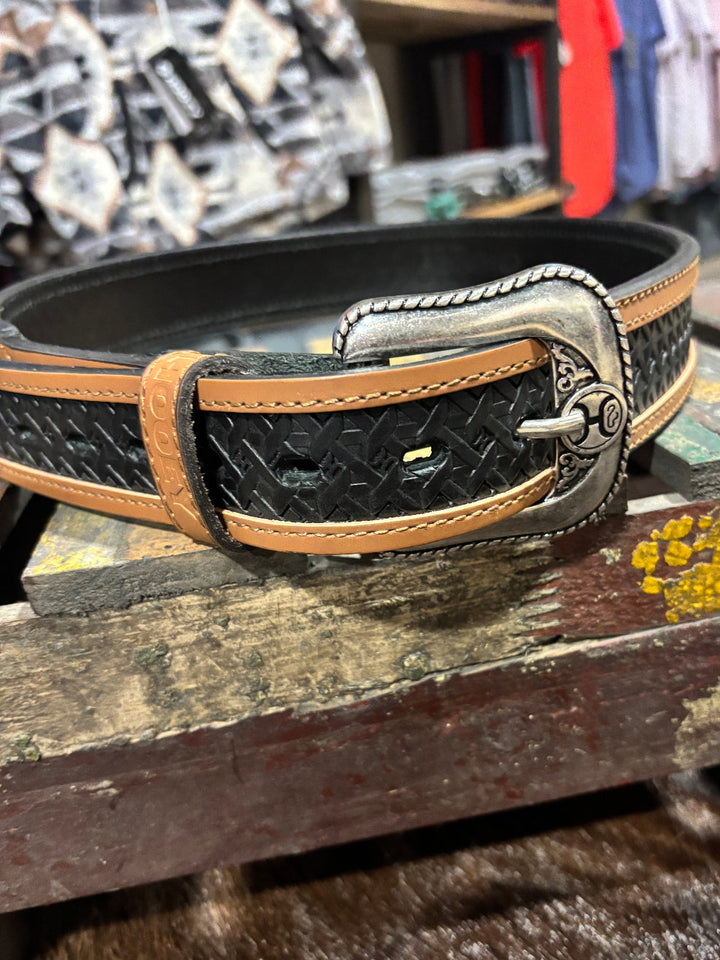Men's Hooey Hands-Up Basket Weave Classic Belt